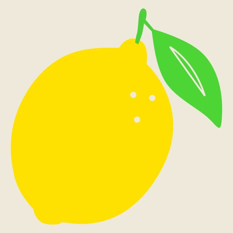 Lemon Flat Print Design
