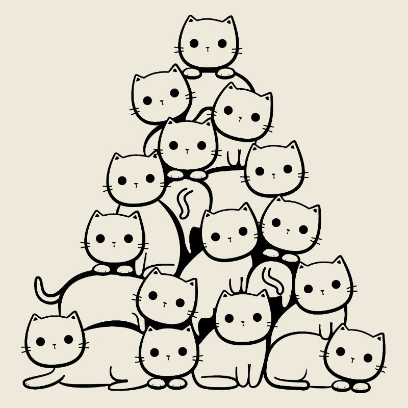 Chat Arbre de Noël