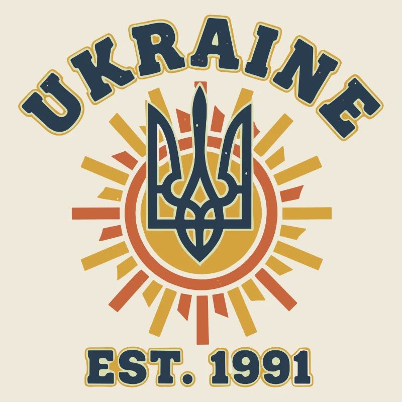 Ukraine Trident Sonnenlogo EST1991