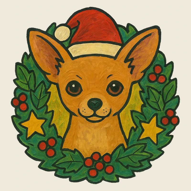 Chihuahua Weihnachtskranz