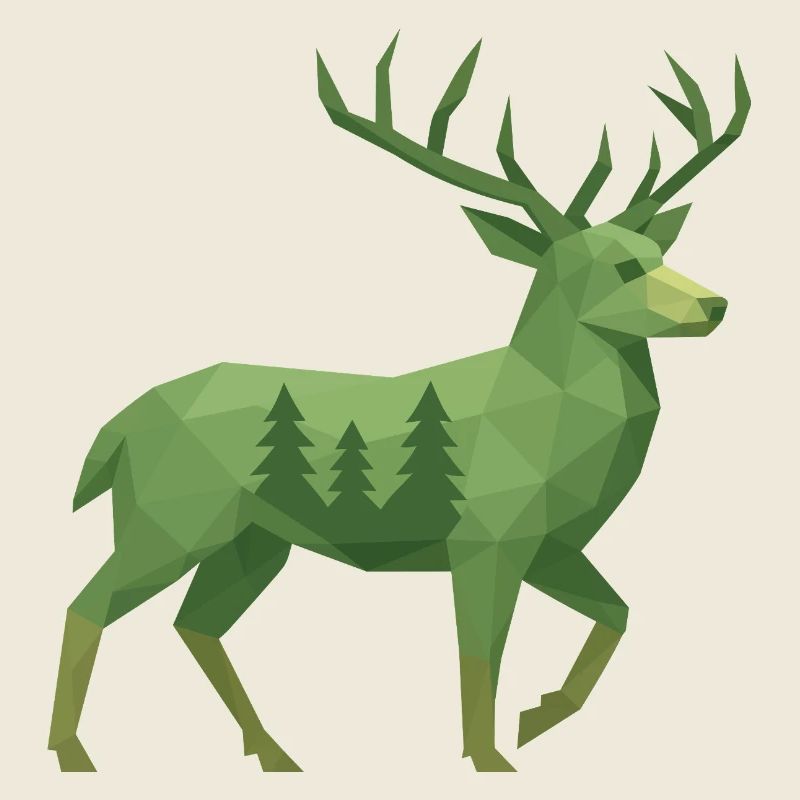 Geometric Deer