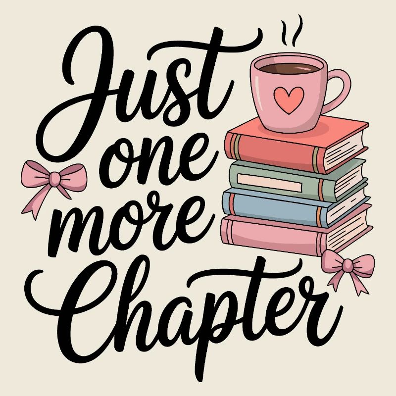 Juste un chapitre de plus - Cozy Booklover Design