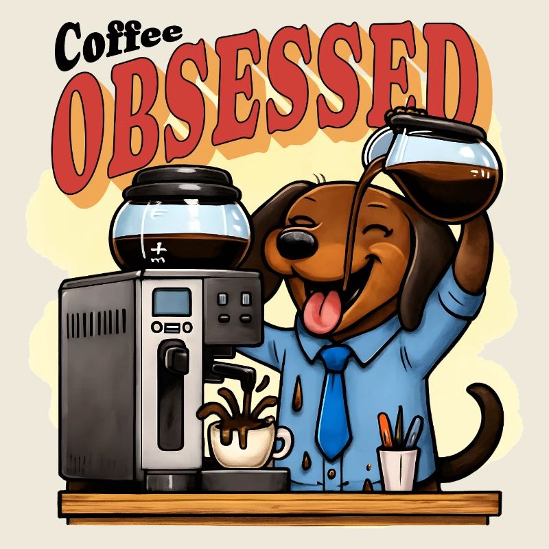 Café Teckel Obsessed Humour