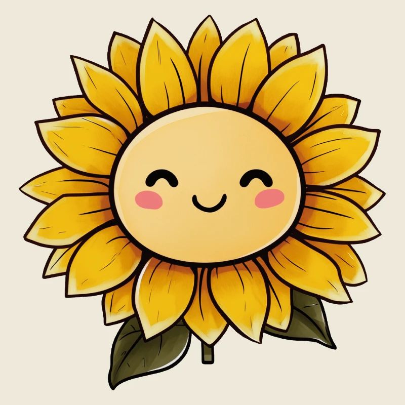Tournesol avec visage