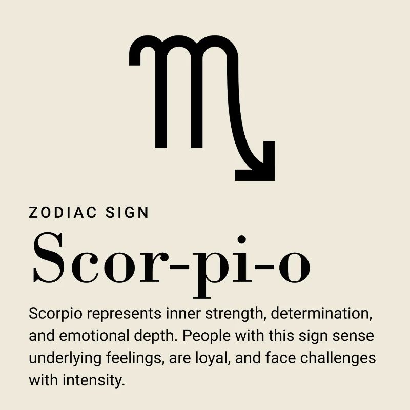 Scorpion - Signe du zodiaque