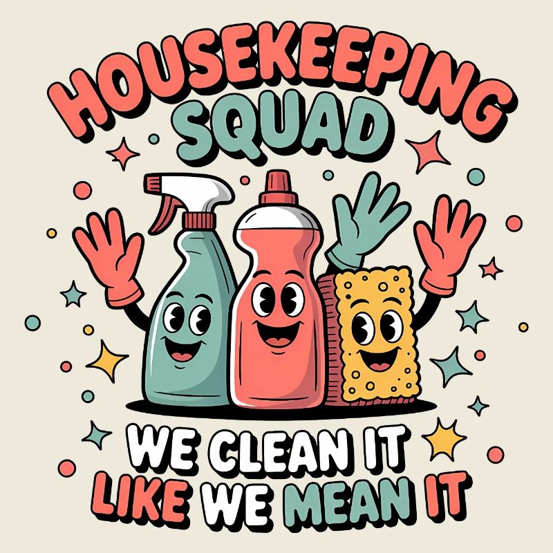 Funny Cleaning Design