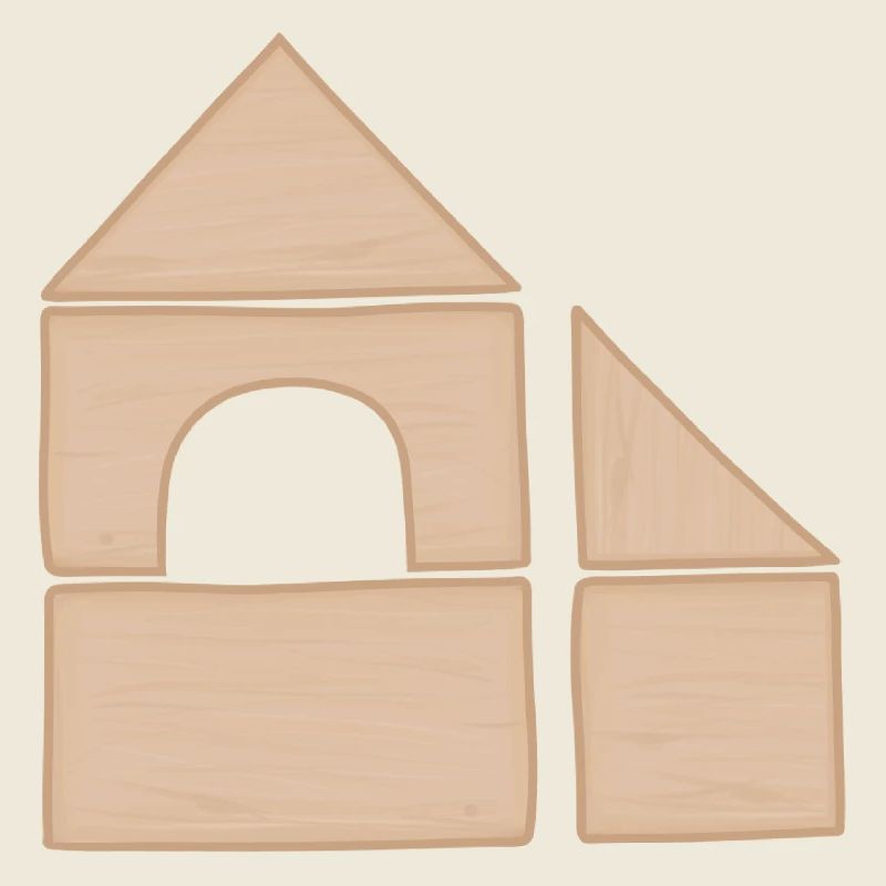 Holzbaustein Hausbau Muster