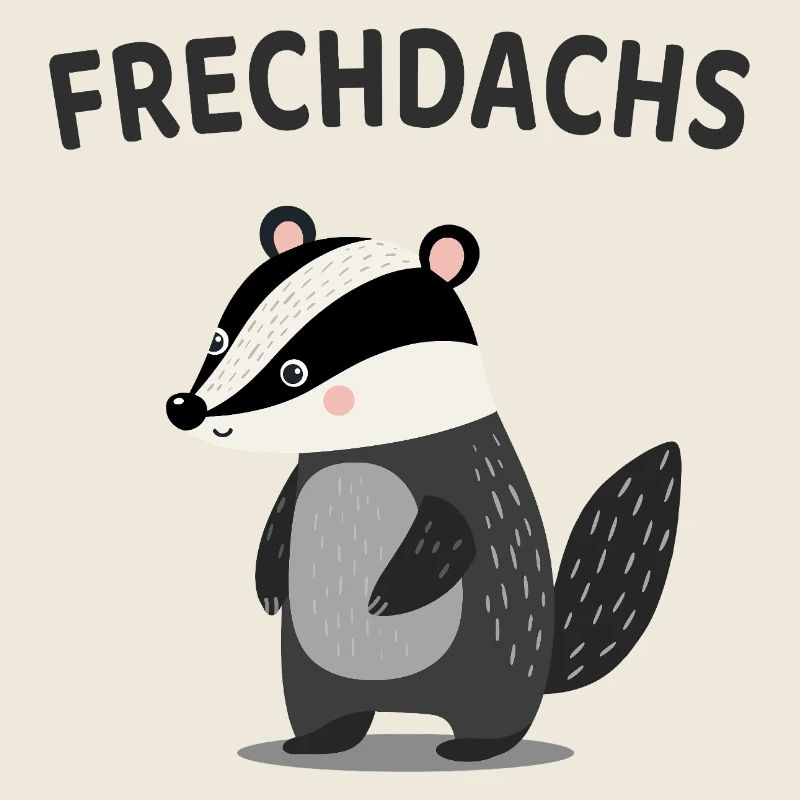 Frechdachs Lustiger Dachs Spruch