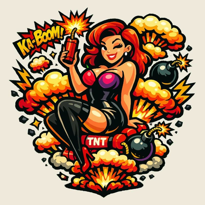 Explosive Frau