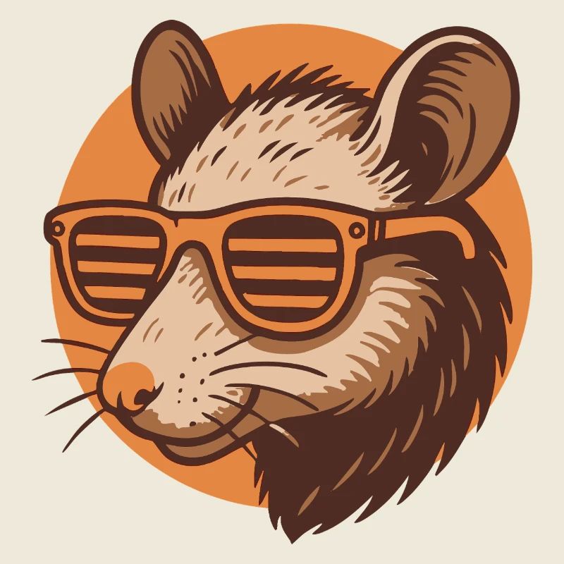 Ratte mit Sonnenbrille