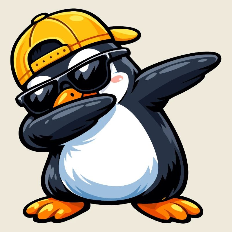 Dabbing Penguin