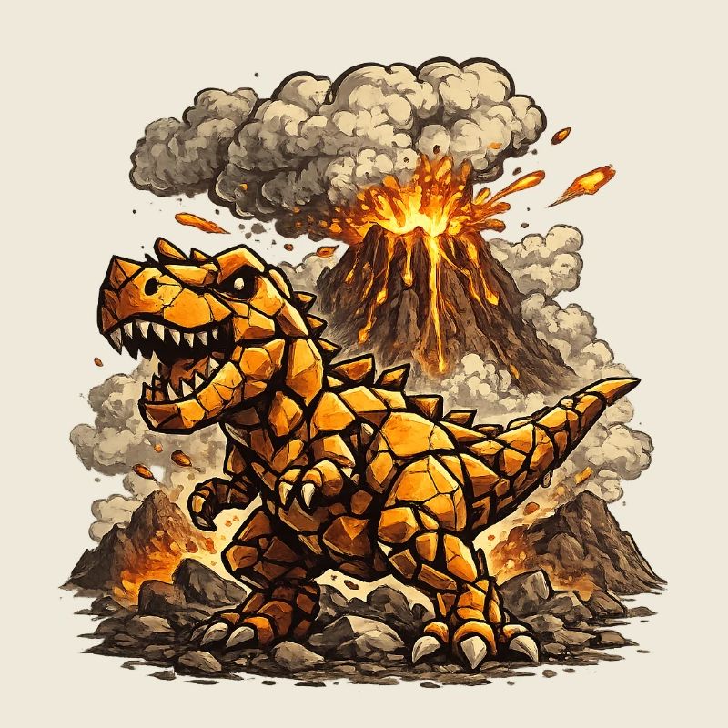 Feuerlava-T-Rex