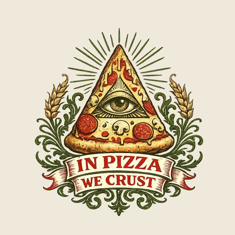 Devise de la Croûte Œil de la Pyramide de la Pizza