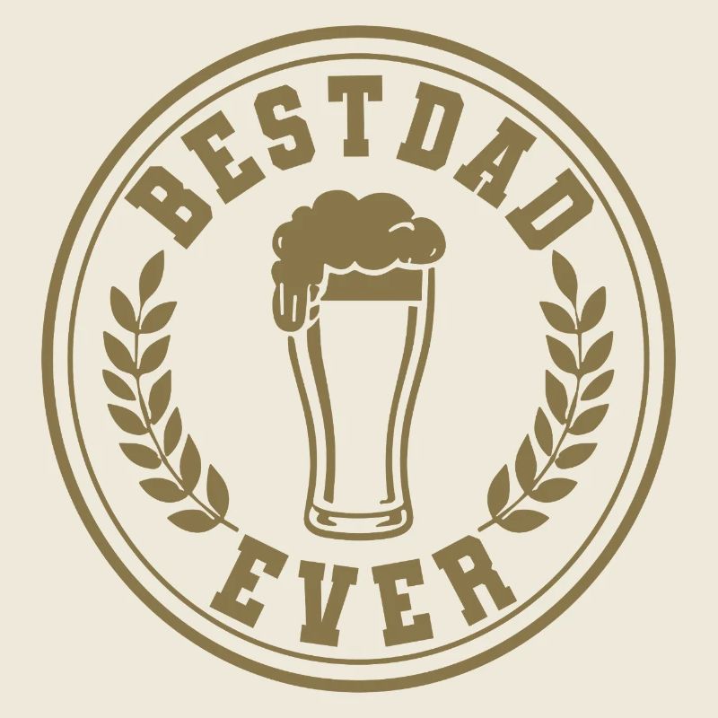 Best Dad Ever Bier Emblem für Väter