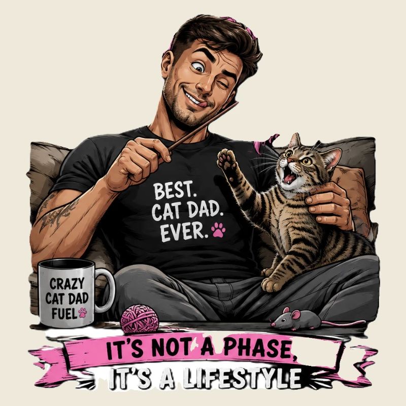 Meilleur Papa de Chat de Tous les Temps – Mode de Vie