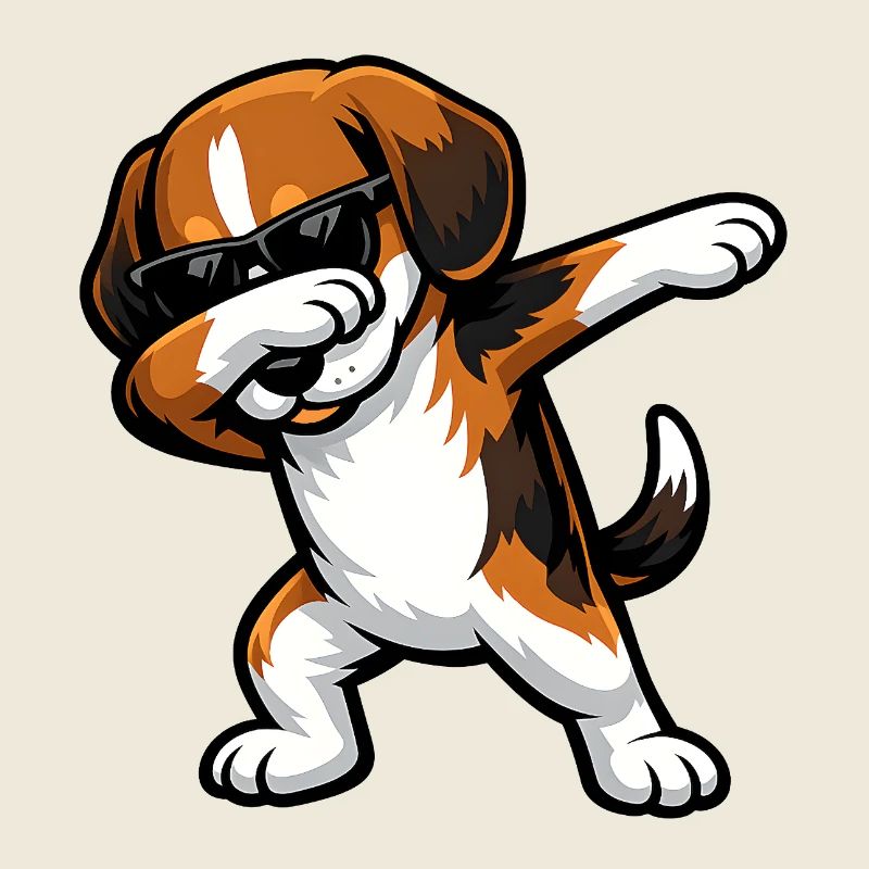 Dabbing Beagle