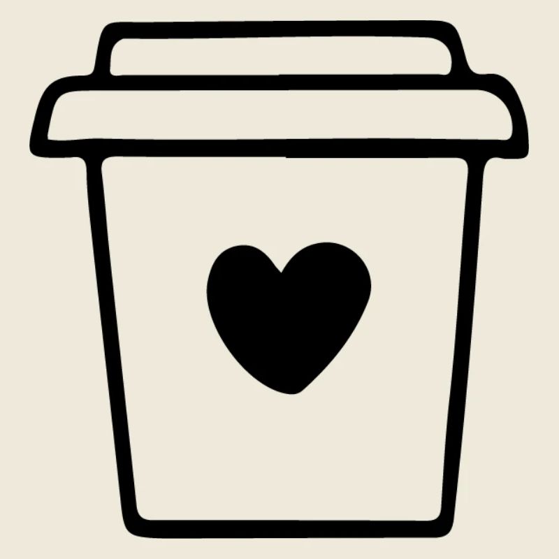 Kaffeebecher mit Herz Morgenmuffel Kaffeetrinker