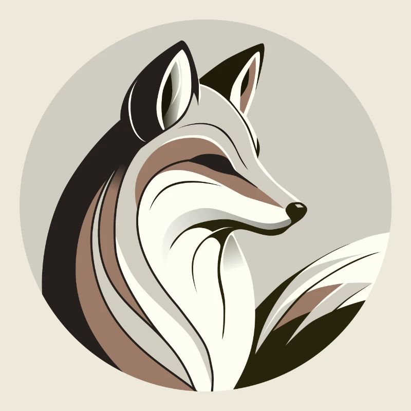 Renard dans un cercle