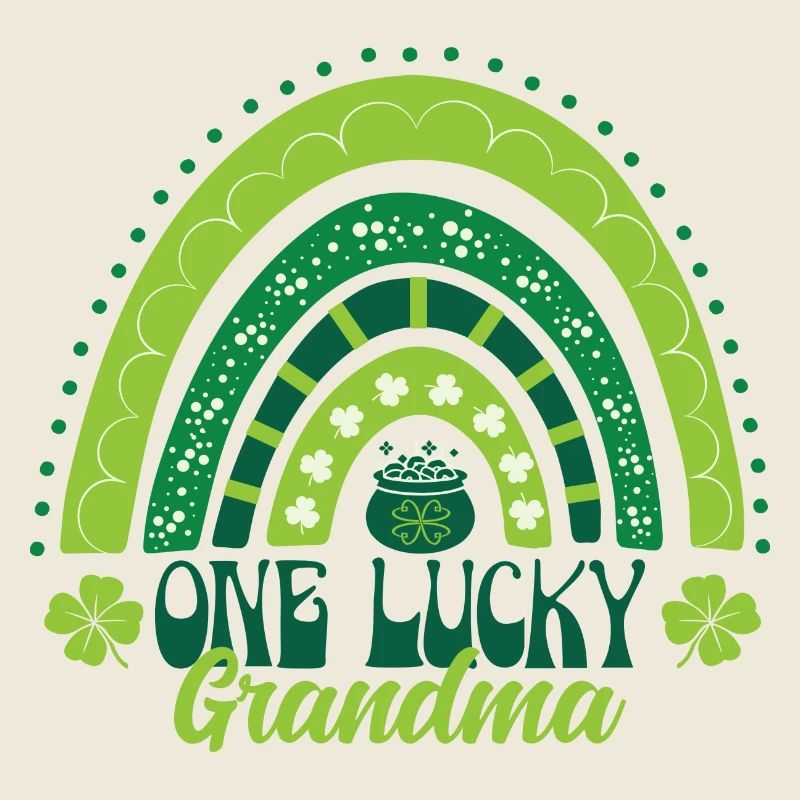 Eine glückliche Oma Saint Patrick
