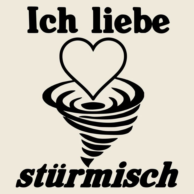 Ich liebe stürmisch Sturm Herz Liebe Geschenk