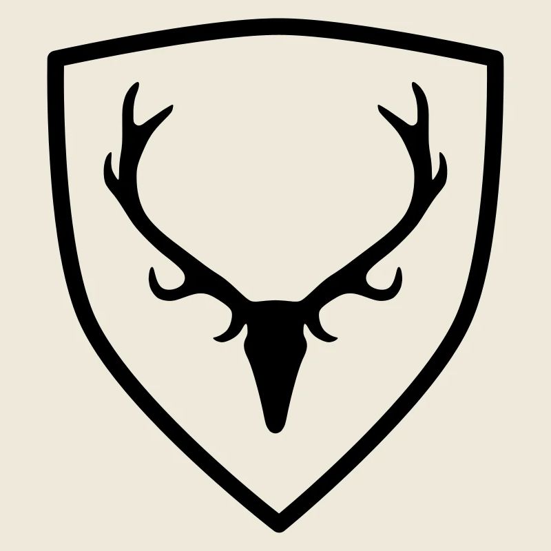 Wappen mit Geweih
