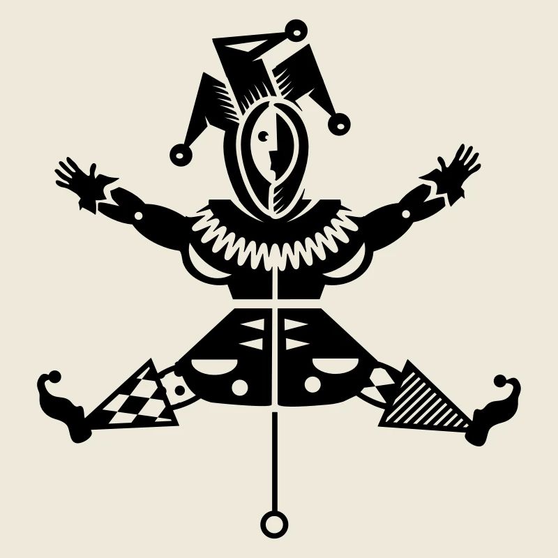 Jumping jack avec chapeau de bouffon