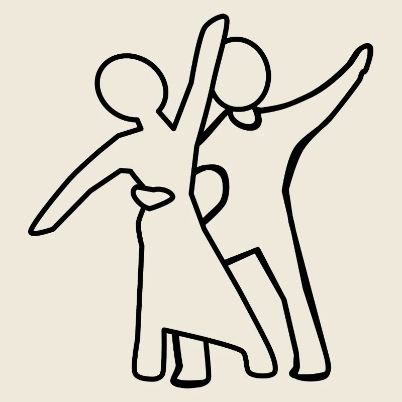 Dance couple Silhouette