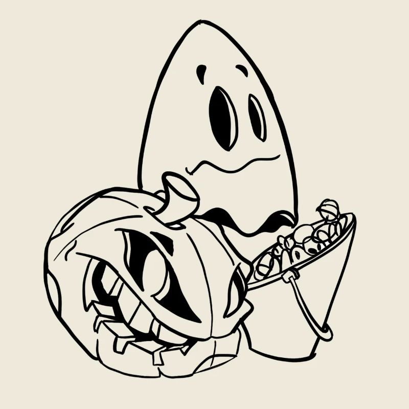 Pumpkin Ghost Halloween