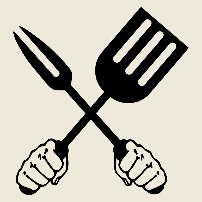 Outils de barbecue deux poings