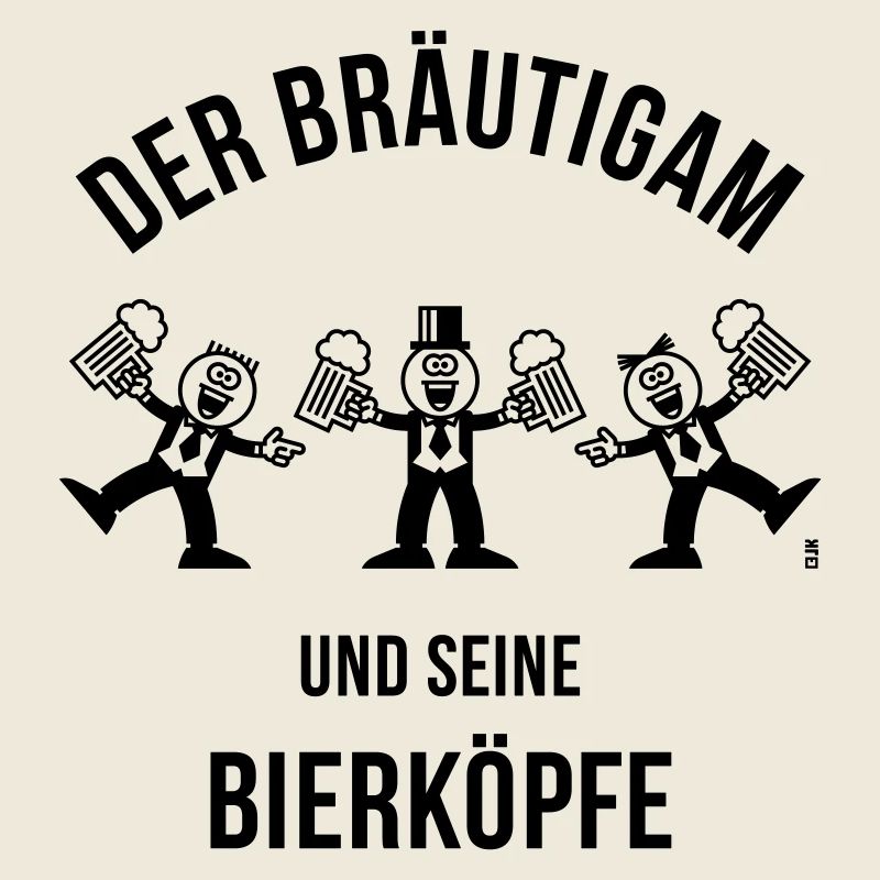 Der Bräutigam / Bierköpfe (Karikatur / 1C)