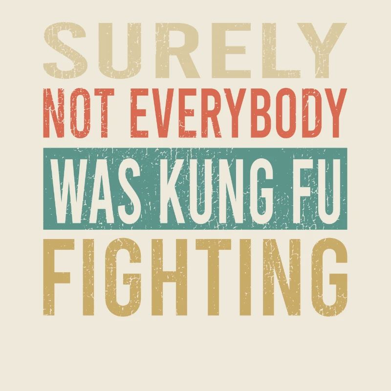 Citation de combat de kung-fu Typographie