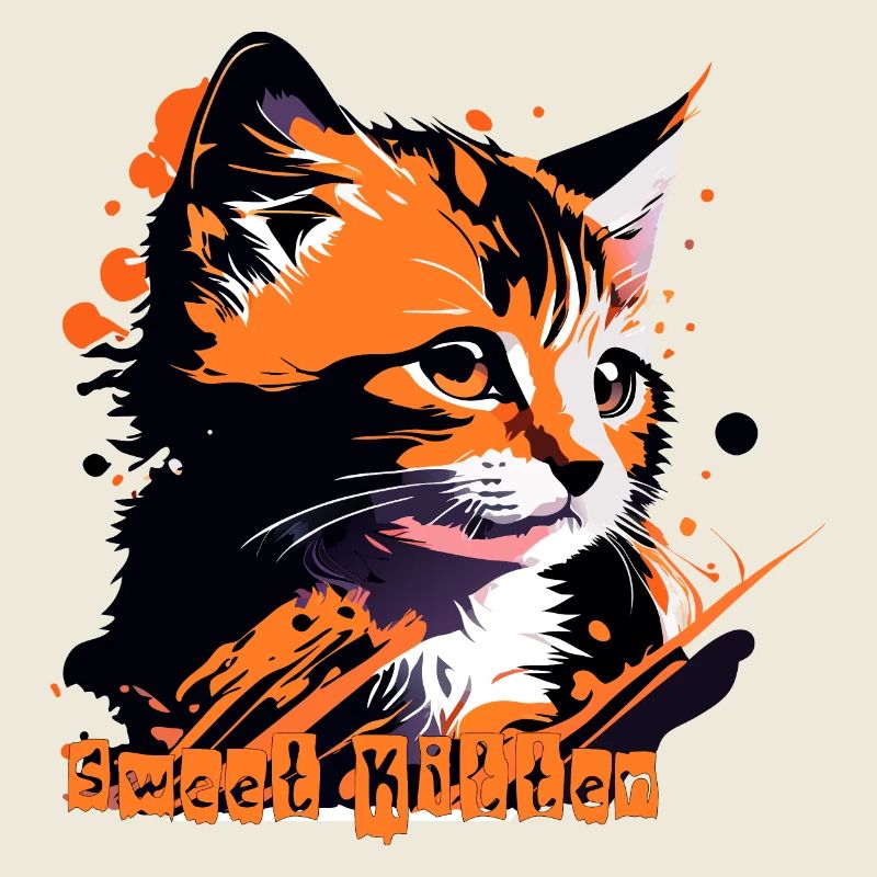 kleines Kätzchen, Katze getigert