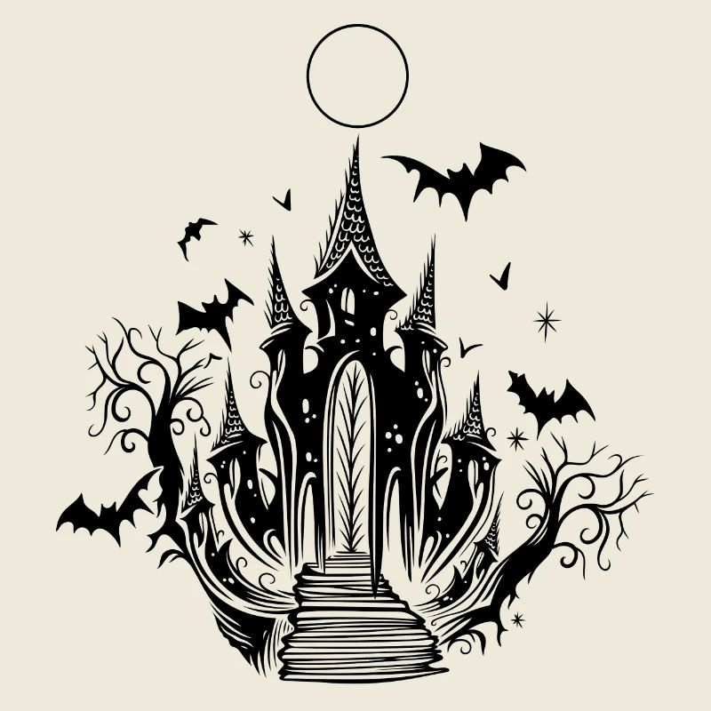 Vampire Castle Bat Halloween