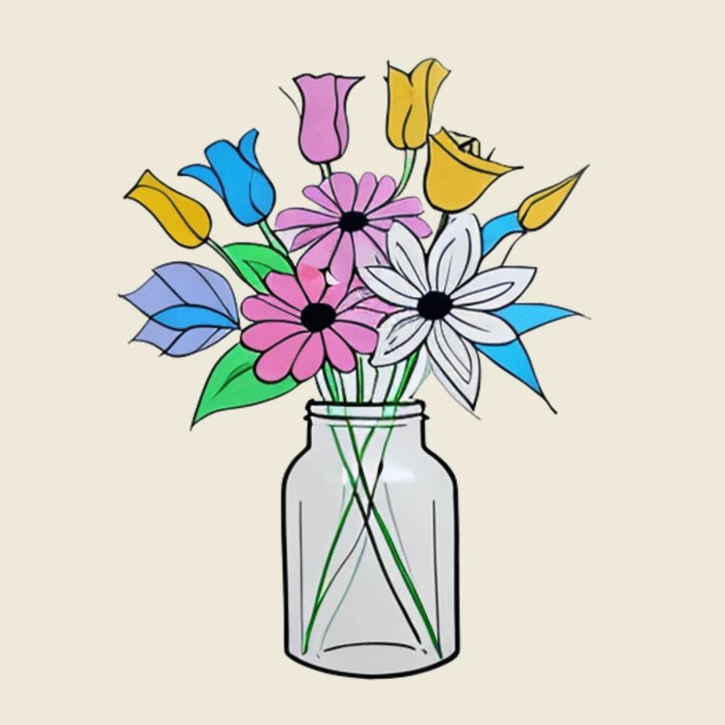 Beau mélange de fleurs