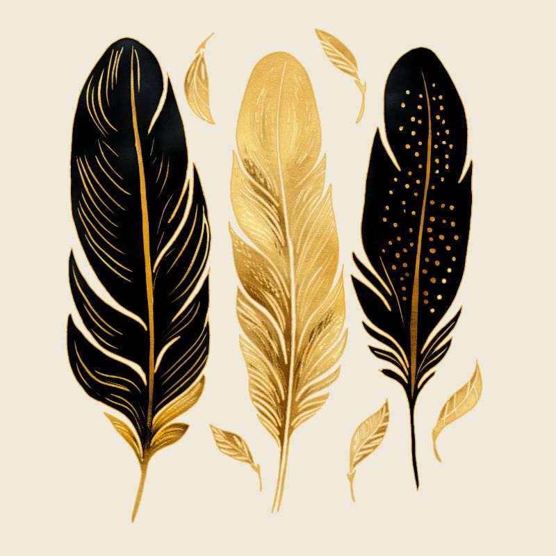 Plumes dorées