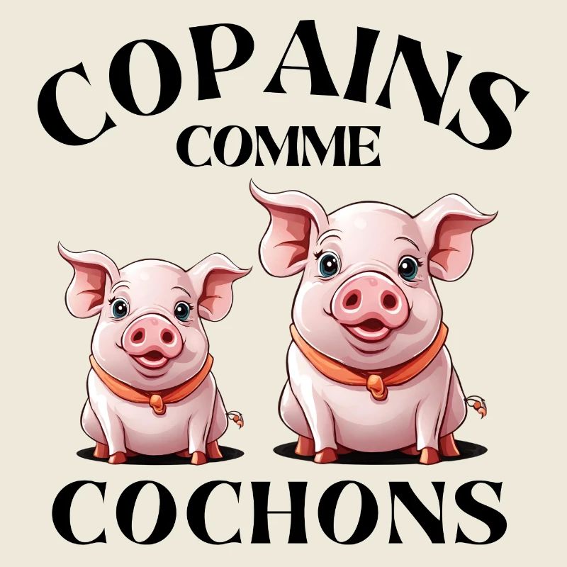 cochon, copains comme cochons, amitié
