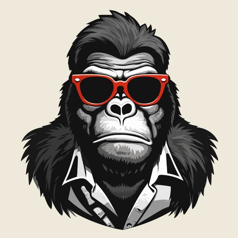 gorilla, monkey, primate