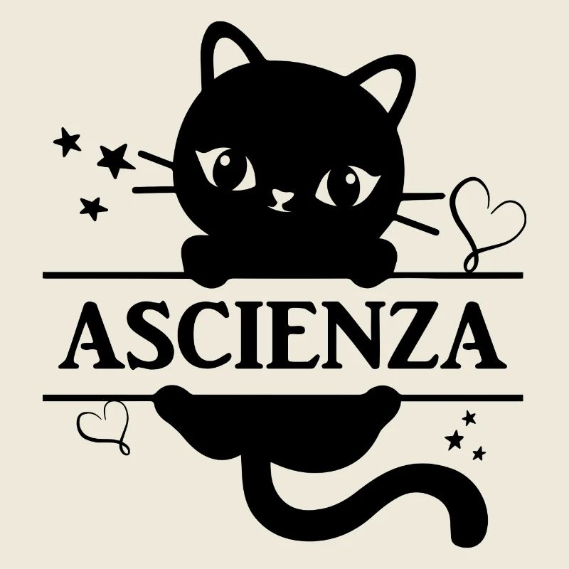 Ascienza t-shirt idée cadeau chat