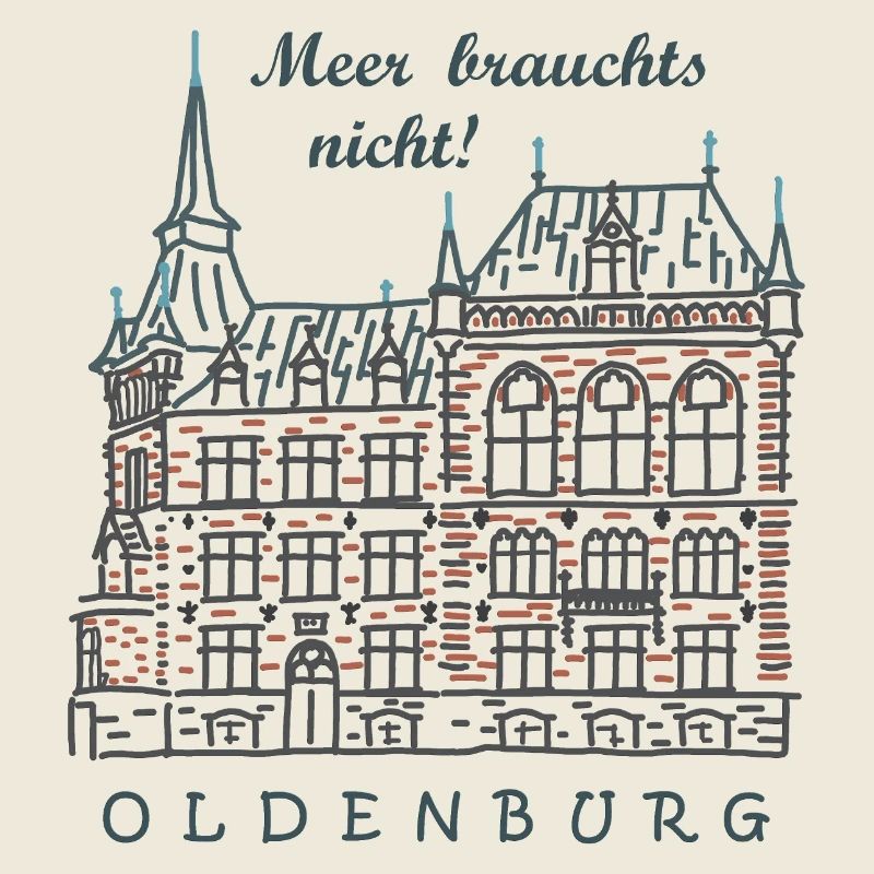 Oldenburg, Old Town, Germany Drawing