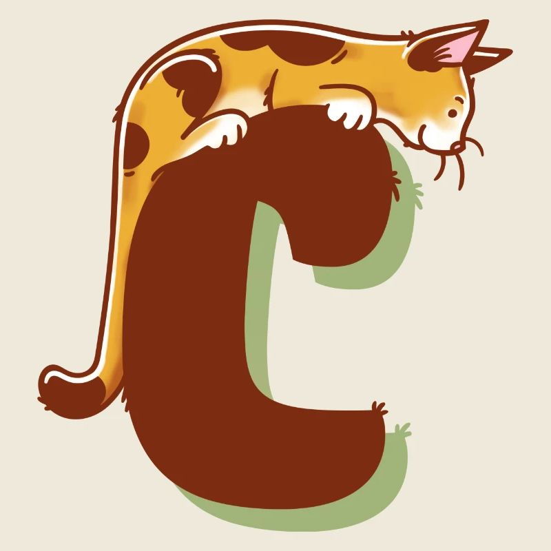 Katze Buchstabe C