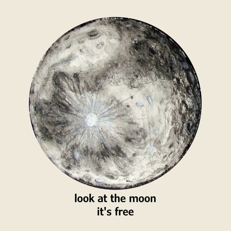 regarde la lune, c'est gratuit