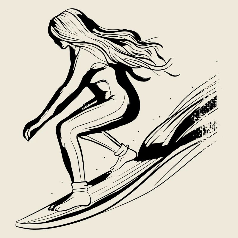 Surfeuse Fille