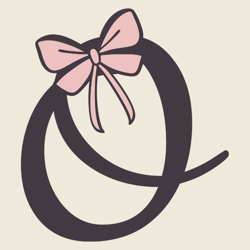 Lettre initiale O Ruban