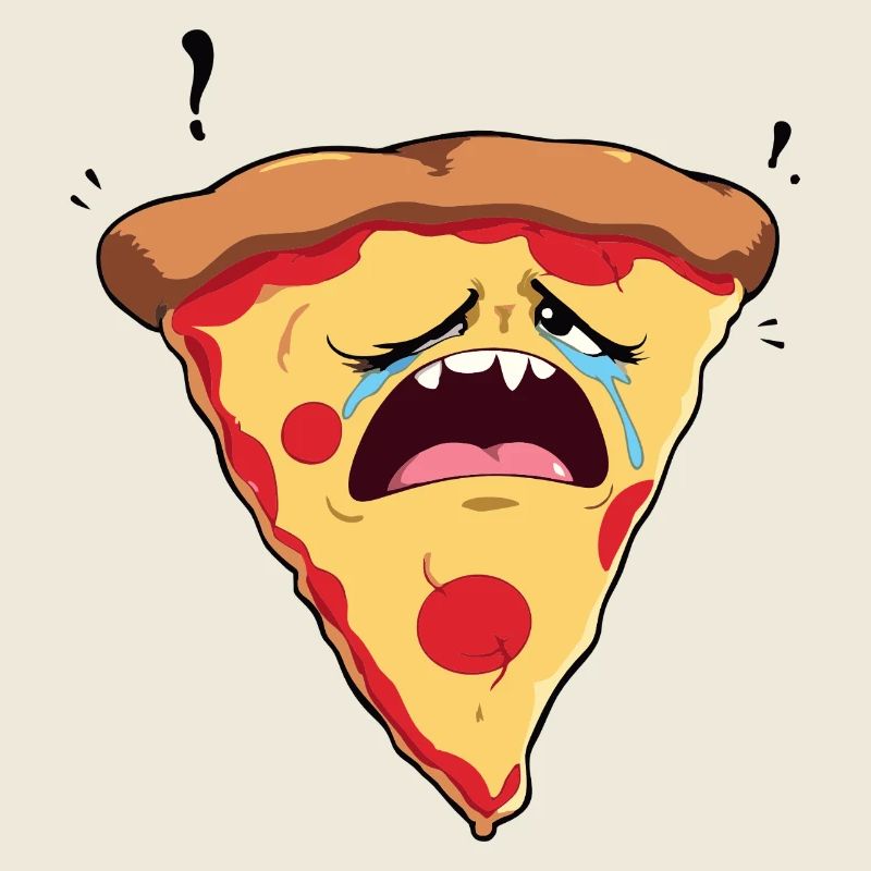 sad pizza
