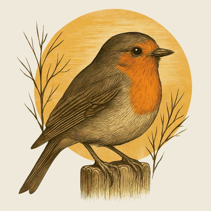 Rotkehlchen - Gartenvögel