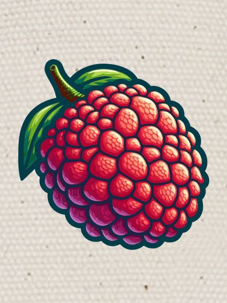 Litchi Illustration Naturelle