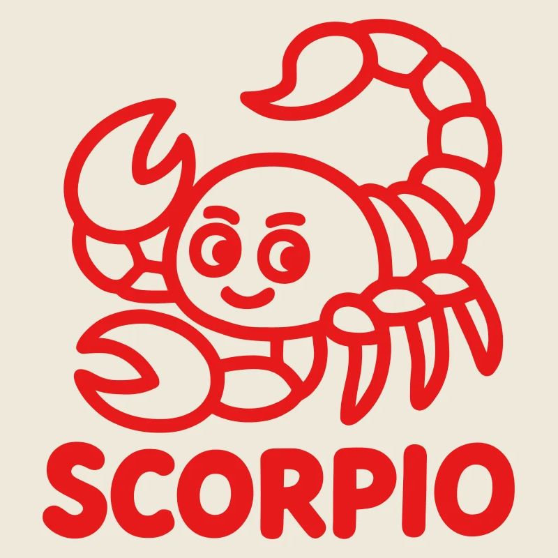 Signe du zodiaque Scorpion Minimalisme