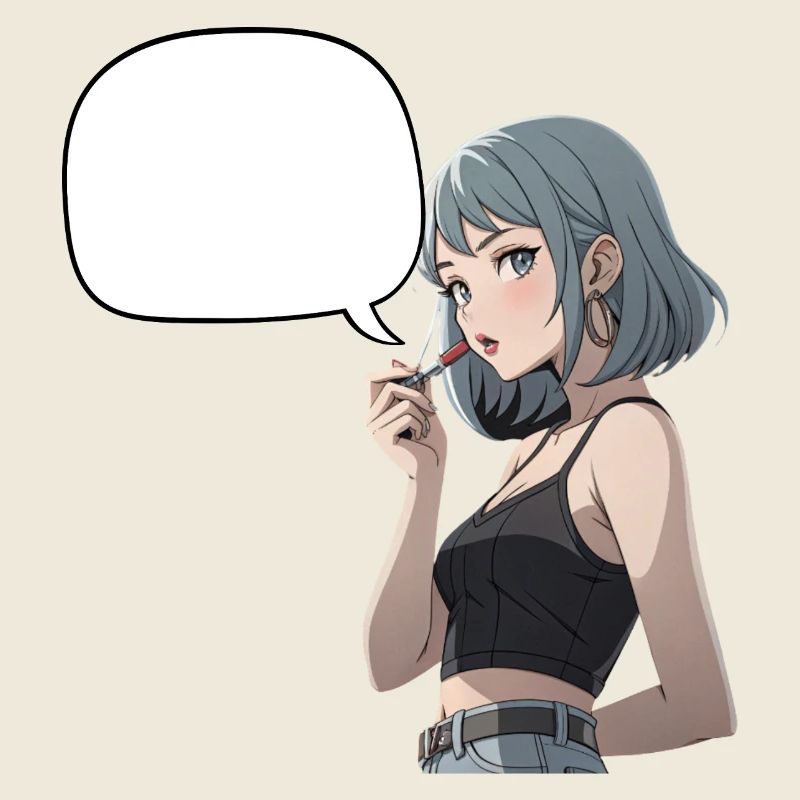 Bulles Noir Heroine CropTop