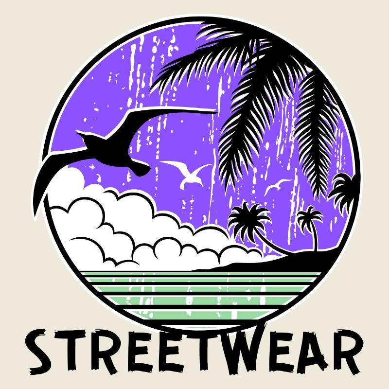 Cercle de coucher de soleil de l’océan violet