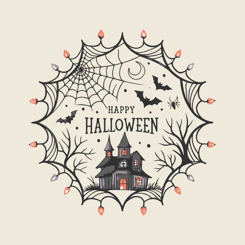 Halloween Spider Web Castle